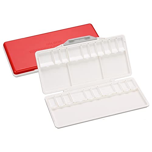 HOLBEIN Watercolor Palette RP-24 with Removable Compartments, 24 Compartments (26 Small Petri Dishes, 4 Large) 210191