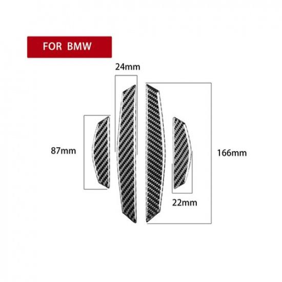 Carbon Fiber Car Universal Door Side Edge Guard Protection Trim Stickers For BMW