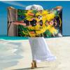 1 Stück Fußball Kunst Street Fashion Cartoon Schnelltrocknend Mikrofaser Badetuch zum Schwimmen Surfen Camping Unisex Urlaub. SJT7201160