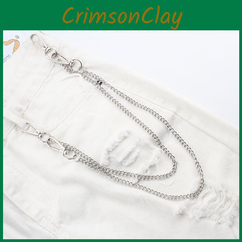 Metal Hip Hop Style Waist Chain Unisex Jewelry For Streetwear And Casual Looks