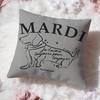 Brand M-Mardi MercrediS Cushion Cover Premium Comfort Reversible Pillow Cove -Two In One Design for Any Room & Car Interior