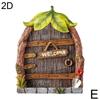 Miniature Fairy Door Figurines Statues for Outdoor Yard Art Garden Tree Decor Accessories With Engraved Design Fairy Garden Door