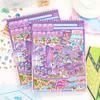 New PET Miniature Scene Sticker Book Mini Visual Stacking DIY Landscape Sticker Book Tent Sticker Decoration Kids