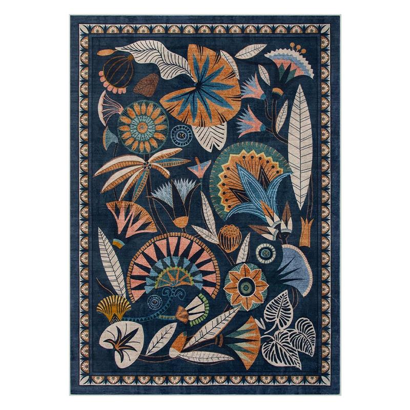 Living Room Carpet Bedroom Floor Mat Machine Washable Foldable Rug Large Area American Ethnic Creative Style Decorative Carpets