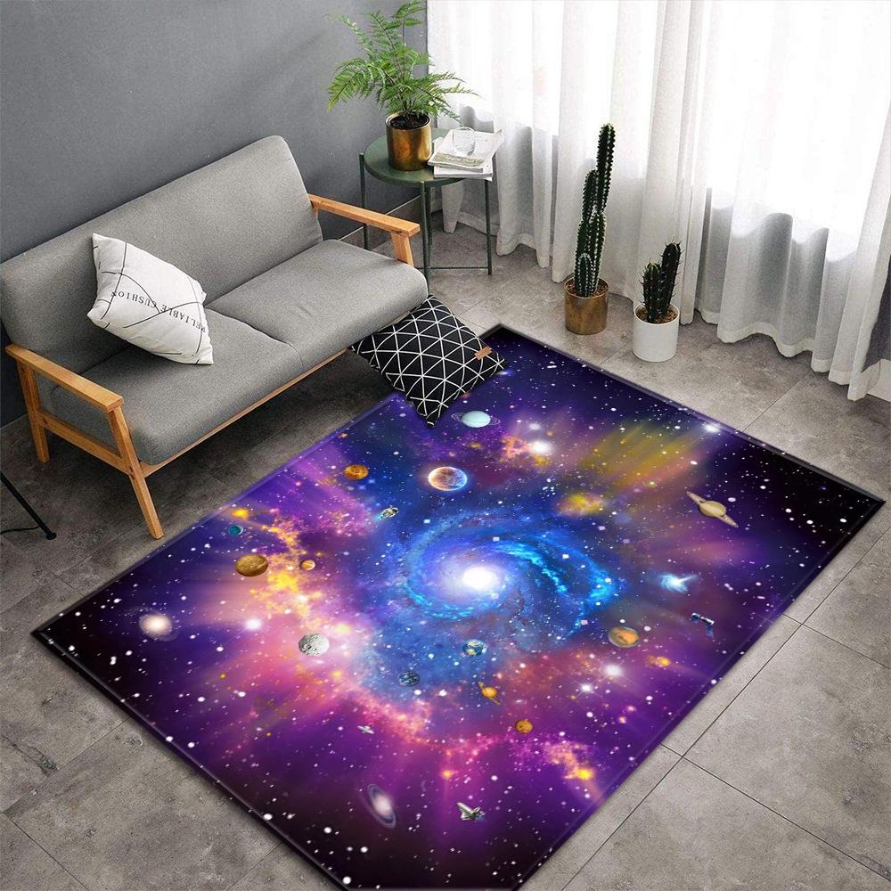 

3D Universe Planet Carpet for Living Room Decor Sofa Table Large Area Rugs Bedroom Bedside Foot Pad Entrance Doormat Alfombra 40cm x 60cm