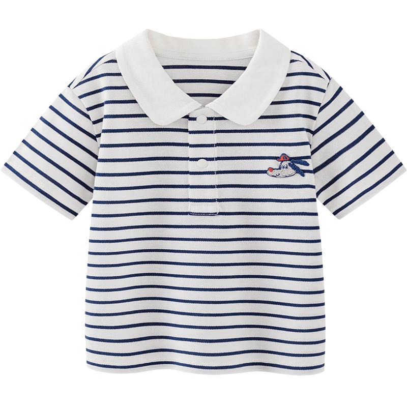 Minibala Boys  Polo Collar Short Sleeve T-Shirt 90