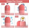 Ice Face Roller, DIY Face Massage Roller, Facial Ice Roller for Face, Eyes & Joints, Ice Compress Skin Care Tool for Women & Men