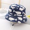 Children's hat for boys, summer baby fisherman hat, thin Korean style, large brim sun hat for older children, fashionable and trendy for girls