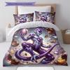 Easter Frieza Pattern Bedding Quilt Set Quilt Cover Pillowcase Home Decoration Birthday Gift (1 * duvet cover + 2 * pillowcase, without core)