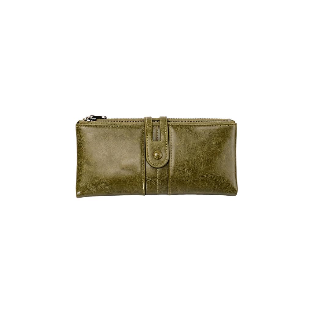 Anti-magnetische portemonnee Dames Retro Portemonnee met rits Grote capaciteit Lange portemonnee