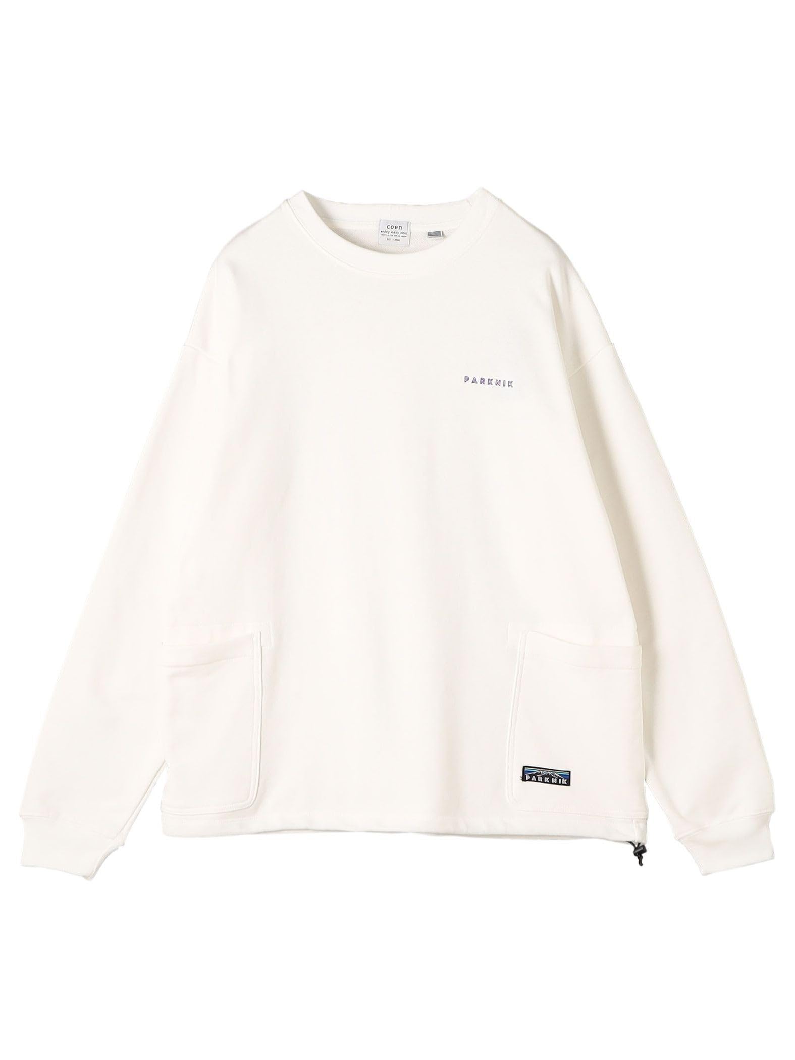 

Cohen PARKNIK Garden Pocket Crew Neck 75206460440 White Medium Sweatshirt, 0150, (01),