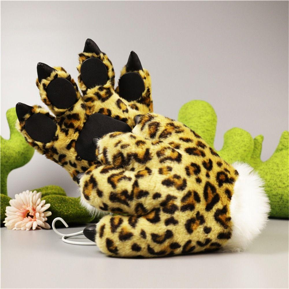 Leopard Giraffe Animal Paw Gloves Claw Hand Gloves Tiger Claw Gloves Creative   Birthday Gift