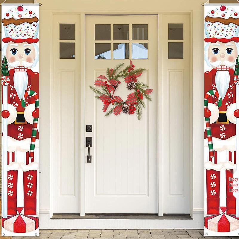 New Pinecone Red Berry Christmas Wreath - Festive Wall & Door Hanging Decoration