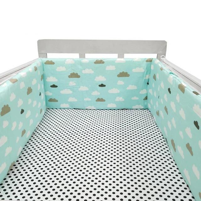 Cross-Border All-Cotton Baby Bed Surround: Removable, Washable, Anti-Collision, Anti-Pinch Guardrail