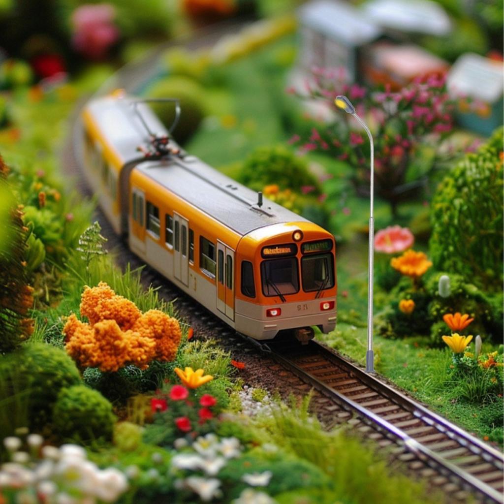 Model Street Lights 8CM Building Garden Decoration