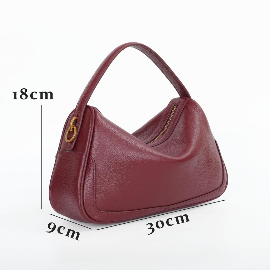 2025 Herbst/Winter High-End Echte Leder Brotdose Umhänge- und Handtasche für Damen