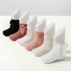 8Pairs Breathable Toddle Short Tube Socks Bowknot Infant Solid Socks Warm Baby Cotton Socks  Gifts