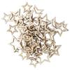 100pcs Density Board Wooden Hollow Star Cutouts Blank Wooden Slices  for DIY Craft Making