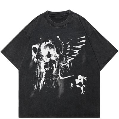 T-shirt grafica 2024 Streetwear Anime Cartoon Angel Girl