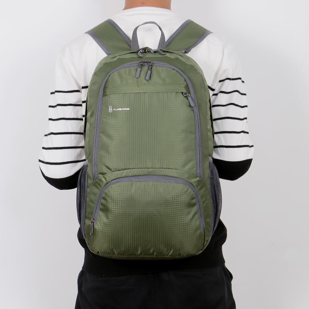 Katlanabilir Sırt Çantası Hafif Su Geçirmez Naylon Erkek Kadın Açık ÇantaSeyahat Yürüyüş Kamp Bisiklet Okul