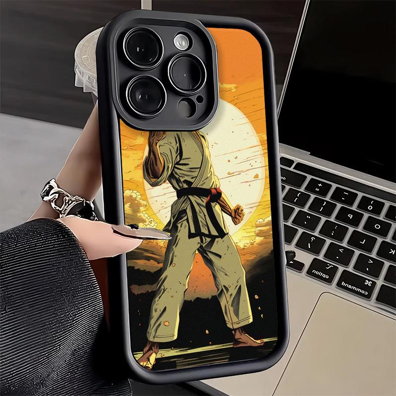 

Taekwondo Kungfu Desgin Phone Case for iPhone 16 17 Air 16E 15 Pro Max 14 Plus 13 12 Mini Capa Soft Shell Silicone Funda iPhone12