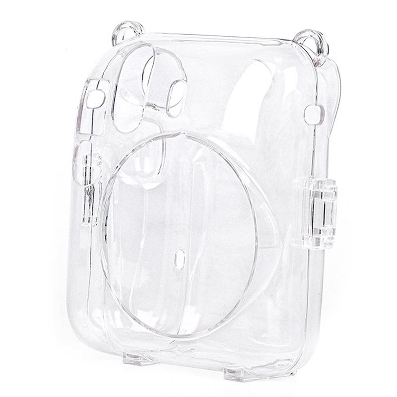 Shiny  Camera Case For Fujifilm Instax Mini 12 Clear Cover Bag With Strap