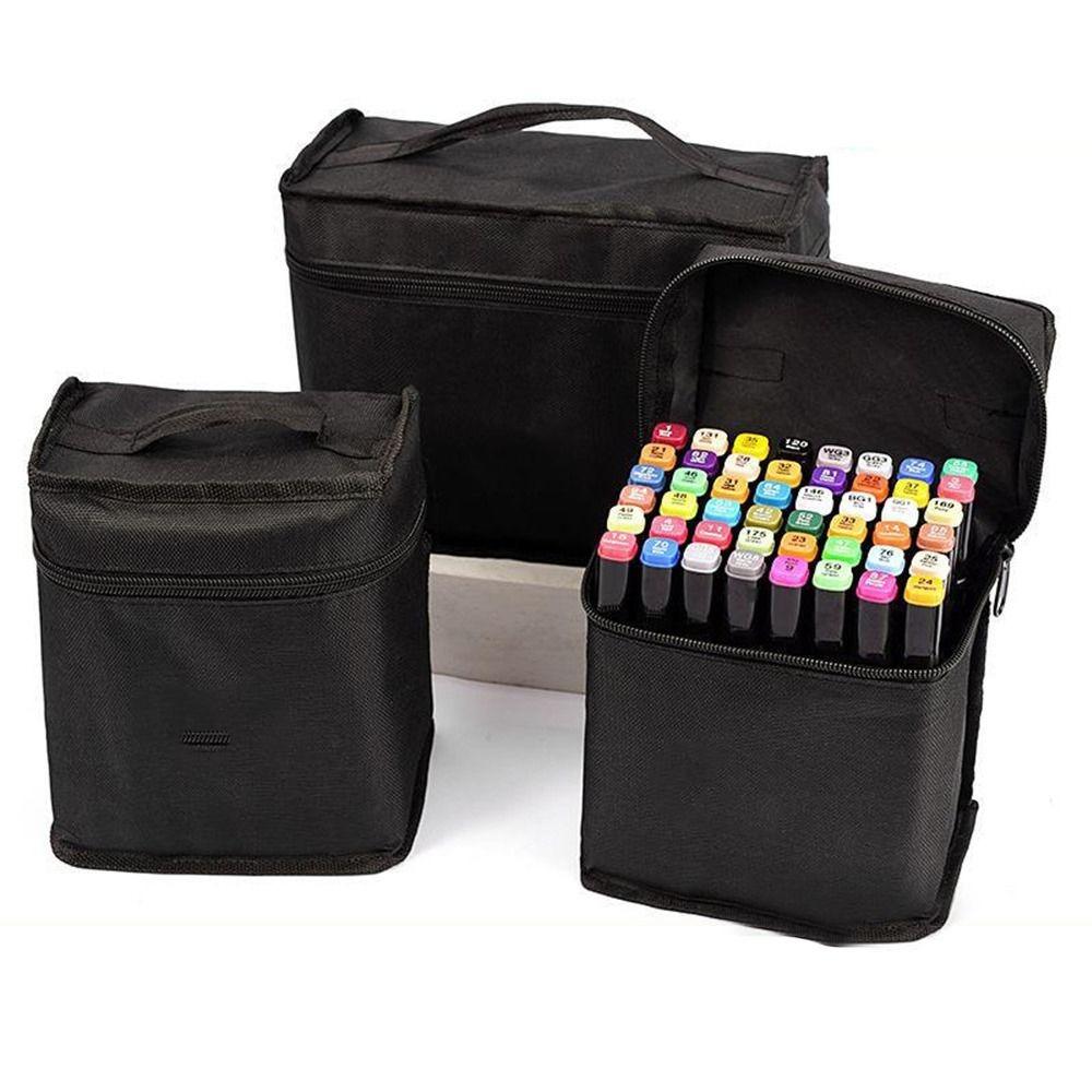 Canvas Marker Pen Organizer Large Capacity Marker Pen Contaioner  For 24/48/60/80Pcs