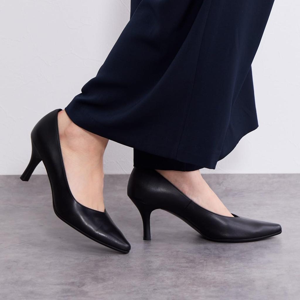 Himiko (Himiko) Pumps mit schrägem Absatz / 653102 Schwarz 230