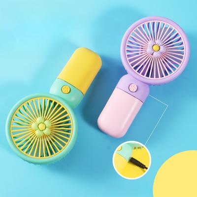 Cartoon Fruit Flower Portable Desktop Lazy Fan Mobile Phone Stand Multi Use Handheld Small Fan Student Charging Edition