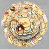 50 Cute Yellow Bear Stickers - Waterproof Cartoon Animal Designs for Notebooks and Journals