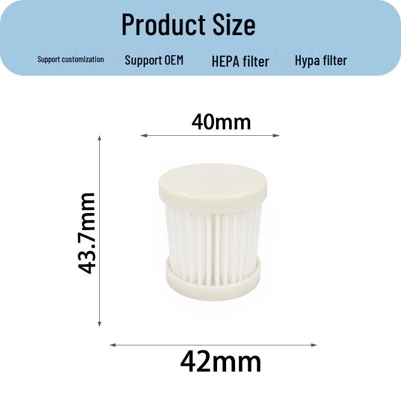Wireless Handheld Car Vacuum Cleaner Accessory Set with HEPA Filter Screen and Universal Filter Element