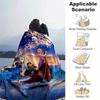 1pc Rapunzel Printing Blanket - Soft, All-Season Throw for Living Room, Bedroom,Personalized Gift with Adorable Cartoon Design