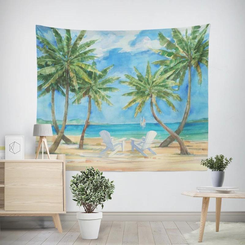 Modern Wall Decoration Aesthetics Home Hawaii Tapestry Rural Nostalgia Hanging Large Fabric Autumn Bedroom Hanging Fabric