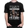 Custom Cute Dachshund T Shirts Men Mom Dog Tshirts Casual Tee Tops 100 Cotton Oversized Tshirts Merch