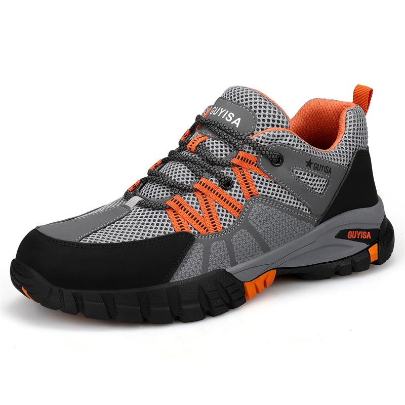 

Men Safety Sneakers Steel Toe Puncture Proof Fashion Work Steel Toe Shoes Puncture Proof Boots Indestructible Footwear Security 43