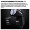 Godox V1Pro F Kruhová hlava Fotoaparát X Bezdrátový HSS 76Ws Kruhová hlava Fotoaparát Speedlite s externím bleskem pro Fuji Blesk, 2.4G E-TTL Lithio-iontový SU-1