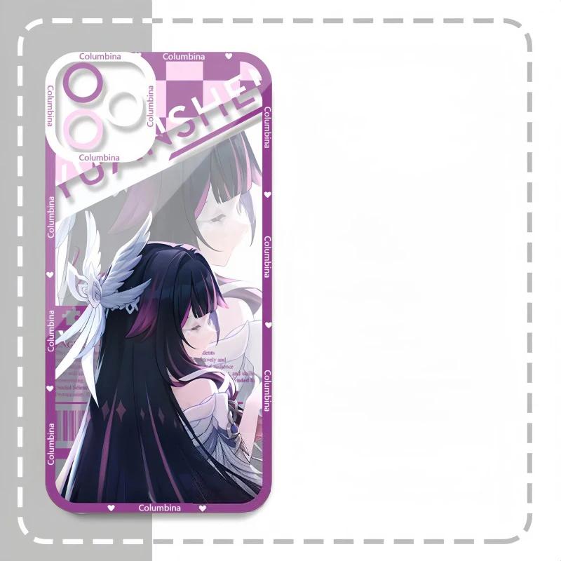 Genshin Impact Flins Columbina Varka Sandrone Etui na Telefon Dla Xiaomi Redmi Note 14 13 12 11 Pro Plus 11S 12S 10 10S 14C 13C 12C