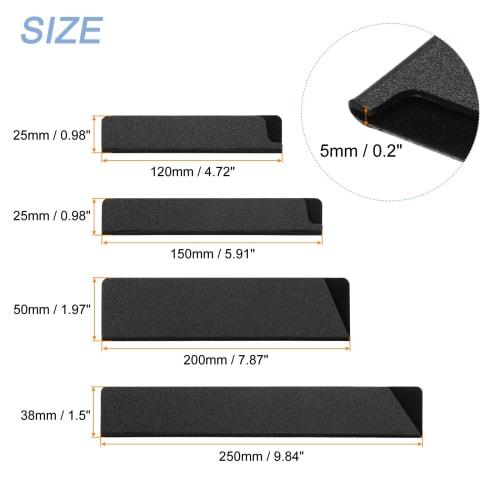 uxcell 4-Piece Set Knife Edge Guard ABS Knife Cover Sleeve Knife Case Blade Protector Universal Knife Sheath for Home Kitchen Knives