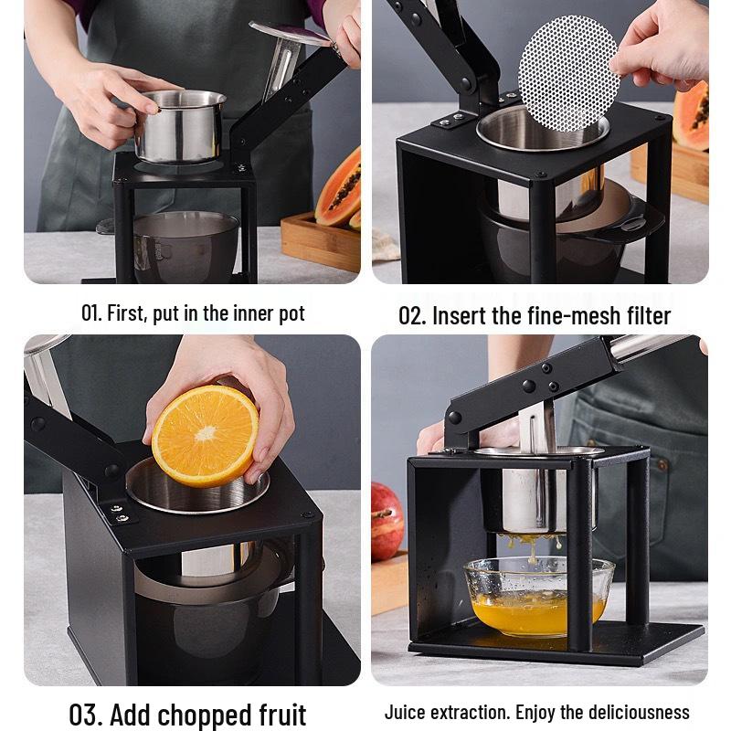 Durable Hand Press Juicer for Home and Commercial Use