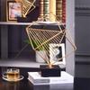 Metal Handicrafts Geometric Square Rubik's Cube Metal Gold Ornaments Hollow Square Metal Figurine Home Decoration Accessories