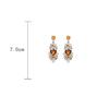 Vintage Retro Sparkling Rhinestone Earrings For Women