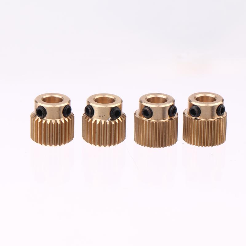 5Pcs/set Brass Extruder Wheel 26/40 Teeth Drive Gears For Creality CR-10 10S S4 S5 Ender 3 / Pro / V2 3D Printer Accessories