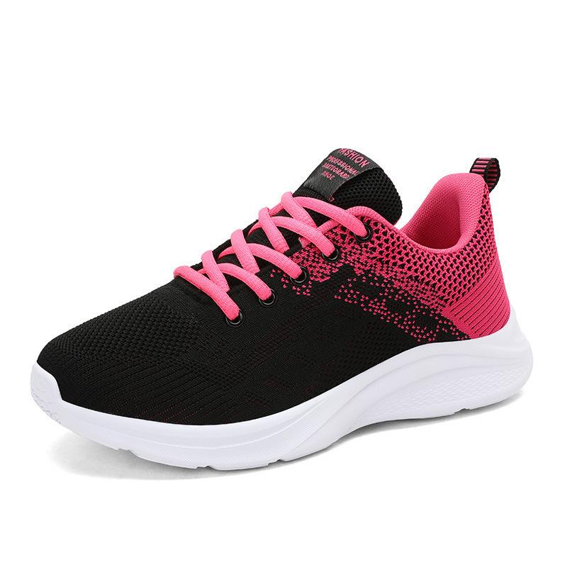 Ultra-light mesh sports sub, new soft-soled breathable running shoes, women's flat-soled non-slip casual shoes