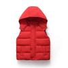 Kinder Daunen Baumwollweste mit Kapuze für Herbst und Winter - Dicke warme Weste für Jungen und Mädchen, Ideal für Kindergartenuniformen