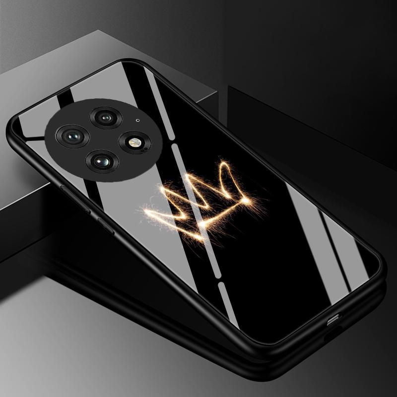 For Oneplus 13 13R Case Cover Tempered Glass Cases for Oneplus Ace 5 Pro Nord 4 13Pro Hard Back Bumper For Oneplus 13R ACE5 PRO