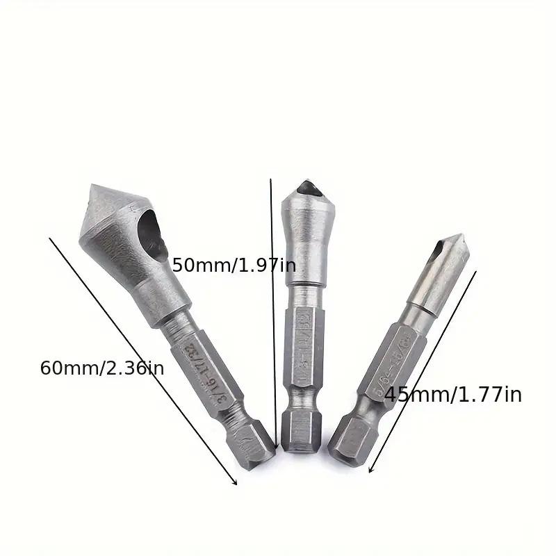 Chamfering Steel Plate Aluminum Parts Countersink Drill Bit Deburring Drill Taper Hole Cutter Countersunk Head Chamfering Tools
