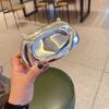 Acrylic Clutch Evening Bag With Metal Handle For Daily Wear