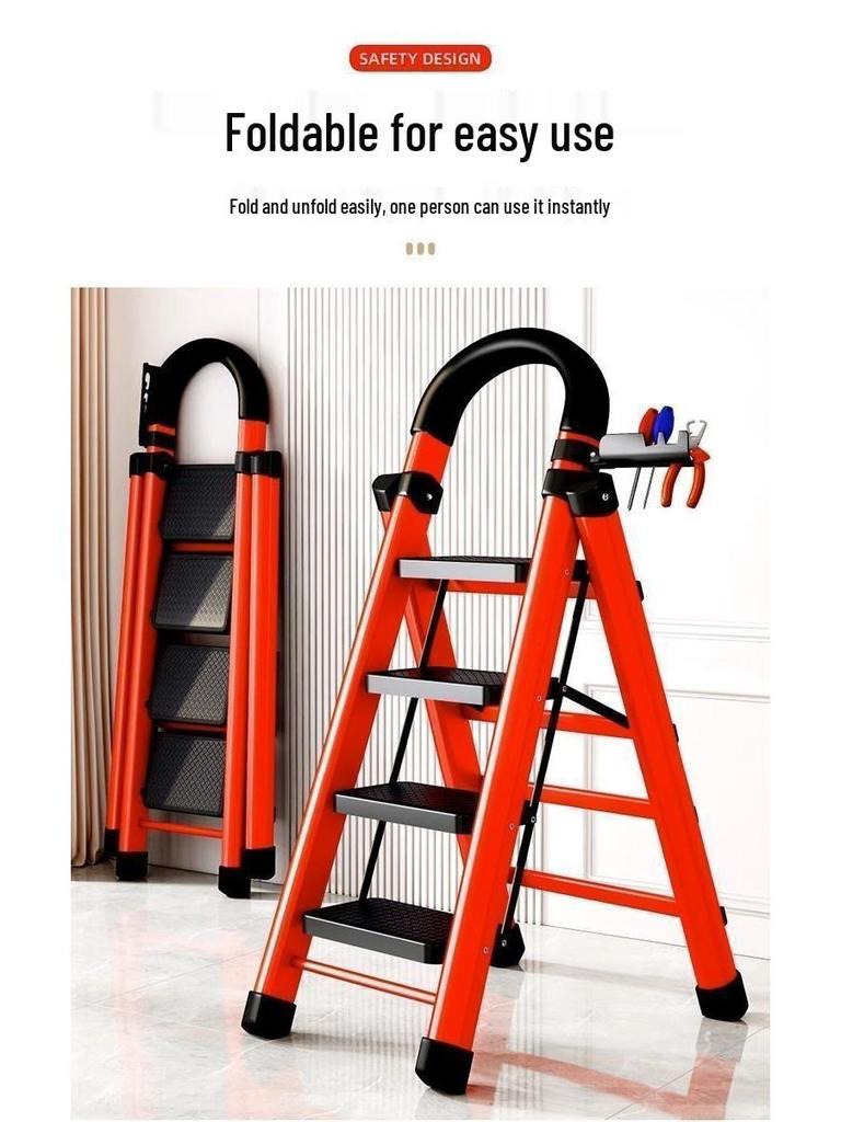 Durable Multifunctional A-Frame Folding Ladder for Indoor and Outdoor Use