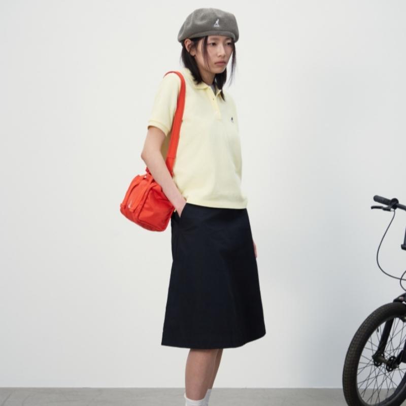 Kangol Women S Pique Shirt Yellow 1732