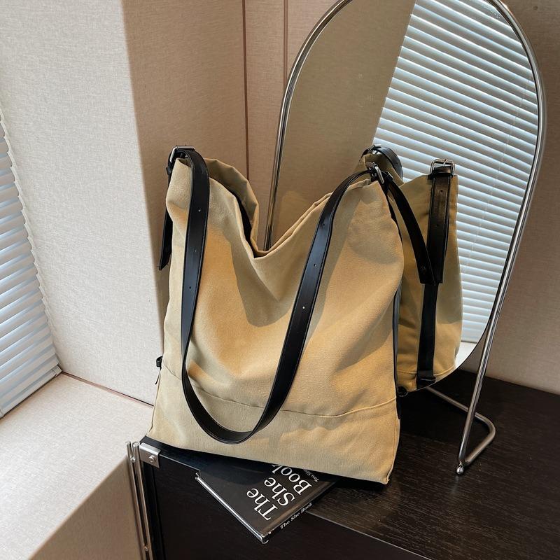 Versatile Large-capacity Shoulder Bag Summer New Canvas Casual Fashion Shoulder Messenger Bag Tote Bag